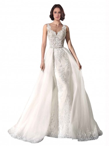 Shop Sweetheart Fit and Flare Tulle Lace Wedding Dress UK
