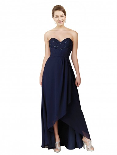 Shop Sweetheart Neckline Beaded Lace and Chiffon Bridesmaid Dress UK
