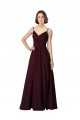 V-Neck Chiffon Bridesmaid Dress with Twist Front Bodice