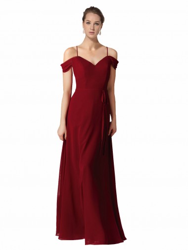 Shop Chiffon with Beaded Embroidery Bridesmaid Dress UK
