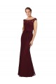Lace Bridesmaids Dress with Matching Satin Tie Sash