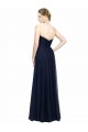Strapless Sweetheart Long Chiffon Bridesmaid Dress Low Back