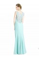Ruched Bodice Sweetheart Chiffon Bridesmaid Dress with Lace Back