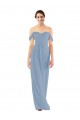 Sweetheart Neckline Chiffon Off-the-Shoulder Bridesmaid Dress
