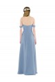 Sweetheart Neckline Chiffon Off-the-Shoulder Bridesmaid Dress