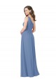 Pleated One Shoulder Chiffon Bridesmaid Dress