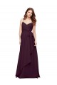 Wrapped Sweetheart Neckline Long Chiffon Bridesmaid Dress 