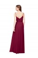 Wrapped Sweetheart Neckline Long Chiffon Bridesmaid Dress 