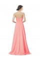 Strapless Chiffon Bridesmaid Dress with Ruched Sweetheart Neckline