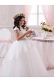 Ivory Ball Gown Sweetheart Floor Length Sleeveless Flower Girl Dress