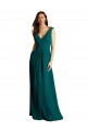 Long A-Line Lace and Chiffon Bridesmaid Dress with Open Back