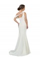 One Shoulder Formal Crepe Bridesmaid Dress / Prom Dress with Draped Off the Shoulder Strap