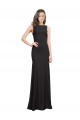 Sleeveless Bateau Neckline Crepe Bridesmaid Dress / Prom Dress with Twist Back