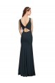 Sleeveless Bateau Neckline Crepe Bridesmaid Dress / Prom Dress with Twist Back