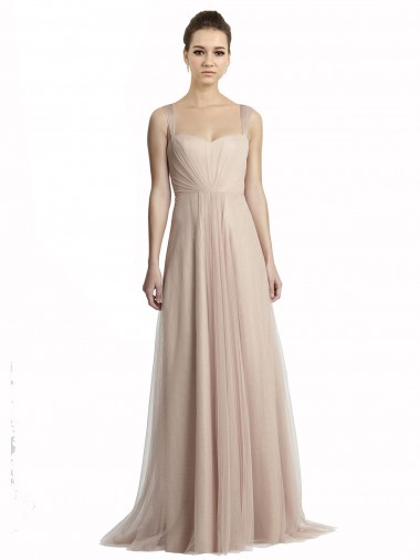 Shop Sweetheart A-Line Tulle Draped Bridesmaid Dress UK