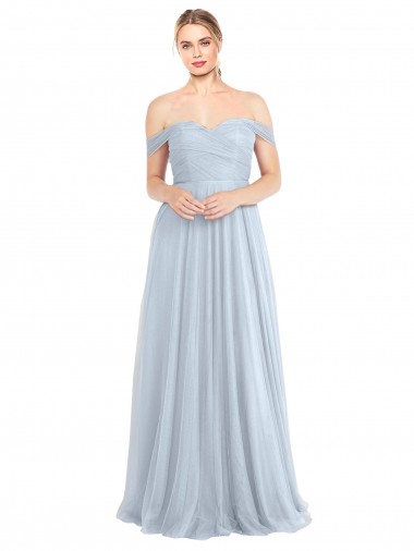 Shop Sweetheart Neckline Off the Shoulder Tulle Bridesmaid Dress UK