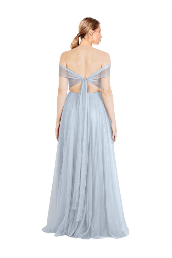 Sweetheart Neckline Off the Shoulder Tulle Bridesmaid Dress